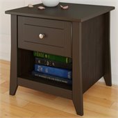 Nexera Elegance End Table in Espresso