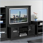 Nexera Tuxedo 58 TV Stand with Hutch in Black