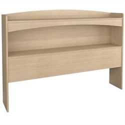 Nexera Alegria Full Bookcase Headboard in Natural Maple