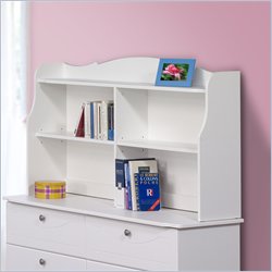 Nexera Pixel Bookcase Hutch in White