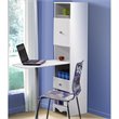 ADD TO YOUR SET: Nexera Pixel Bookcase Desk in White