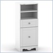 ADD TO YOUR SET: Nexera Pixel Low Bookcase Tower in White