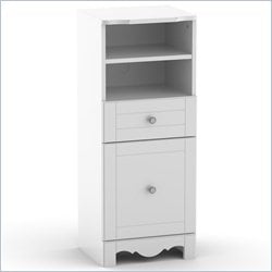 Nexera Pixel Low Bookcase Tower in White