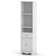 ADD TO YOUR SET: Nexera Pixel Tall Bookcase Tower in White