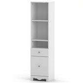 Nexera Pixel Tall Bookcase Tower in White