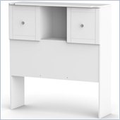 Nexera Pixel Twin Low Bookcase Headboard in White