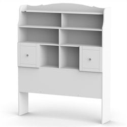 Nexera Pixel Full Tall Bookcase Headboard in White