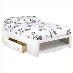 Nexera Pixel Full Storage Bed in White