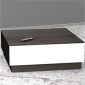 Nexera Allure Coffee Table in White Lacquer & Ebony