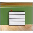 ADD TO YOUR SET: Nexera Atom Chest in White Lacquer and Ebony