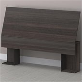 Nexera Atom 54 Full Headboard in White Lacquer and Ebony