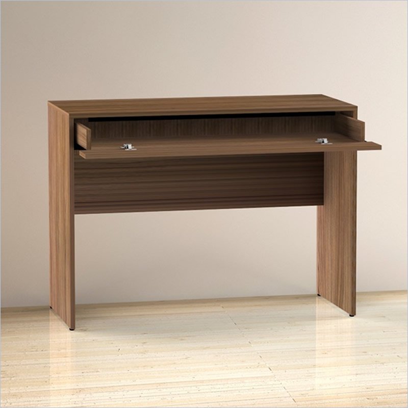 Nexera Alizee 1 Storage Drawer Desk in Walnut