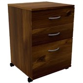 Nexera Essentials 3-Drawer Mobile File in Truffle