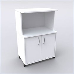 Nexera Delissio Microwave Cart in White