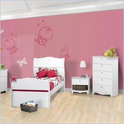 Nexera Dixie 4-Piece Bedroom Set in White