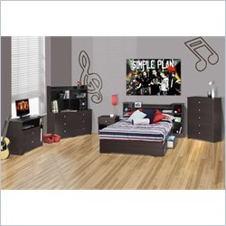Nexera Pocono Full 7-Piece Bedroom Set in Espresso