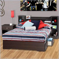 Nexera Pocono Full 3-Piece Bedroom Set in Espresso