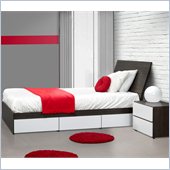 Nexera Allure 39 4-Piece Bedroom Set in Ebony