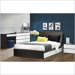 Nexera Allure 54 6-Piece Bedroom Set in Ebony
