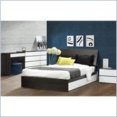 Nexera Allure 54 6-Piece Bedroom Set in Ebony