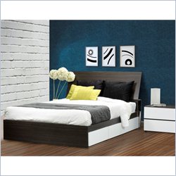Nexera Allure 54 4-Piece Bedroom Set in Ebony