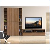 Nexera Alizee 5-Piece Entertainment Set in Walnut