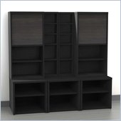 Nexera Sereni-T 6-Piece Modular Storage Set in Ebony