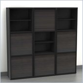 Nexera Sereni-T 3-Piece Modular Storage Set in Ebony