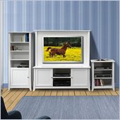 Nexera Vice Versa 3-Piece Entertainment Center in White