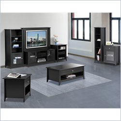 Nexera Tuxedo 7-Piece Entertainment Package in Black
