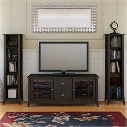 Nexera Elegance 3-Piece 58 Entertainment Package in Espresso