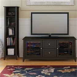 Nexera Elegance 2-Piece 58 Entertainment Package in Espresso