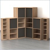 Nexera Infini-T 6-Piece Storage Set in Biscotti and Espresso