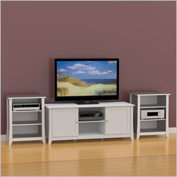 Nexera Vice Versa 3-Piece Entertainment Center in White