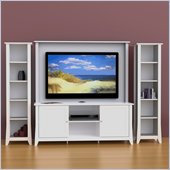 Nexera Vice Versa 3-Piece Entertainment Center in White