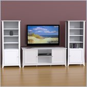 Nexera Vice Versa 3-Piece Entertainment Center in White