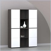 Nexera Allure 6-Piece Storage Module in Ebony and White