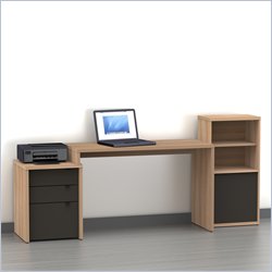 Nexera Infini-T 3-Piece Office Module Set in Biscotti