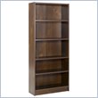 ADD TO YOUR SET: Nexera Essentials 5 Shelf Tall Wood Bookcase in Truffle