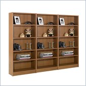 Nexera Essentials 5 Shelf Wall Wood Bookcase in Cappuccino