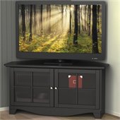 Nexera Pinnacle 49'' Two Door Corner TV Stand in Black