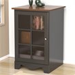 ADD TO YOUR SET: Nexera Pinnacle One Door Audio Tower in Cinnamon Cherry & Black