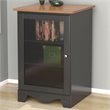 ADD TO YOUR SET: Nexera Pinnacle One Door Audio Tower in Cherry & Black