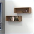 ADD TO YOUR SET: Nexera Alizee Decorative Wall Rectangles in Walnut (set of 2)