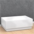 ADD TO YOUR SET: Nexera Blvd Coffee Table w/ Hidden Storage in White Lacquer & Melamine
