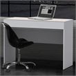 ADD TO YOUR SET: Nexera Blvd 1 Drawer Desk in White Lacquer & Melamine