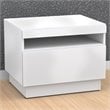 ADD TO YOUR SET: Nexera Blvd End Table in White Lacquer & Melamine