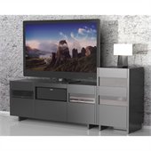 Nexera Vision 1 Tower Entertainment Center in Black