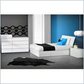 Nexera Blvd Reversible Storage 5 Piece Bedroom Set in White