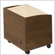 ADD TO YOUR SET: Nexera Nocce Vanity Bench on Casters in Truffle Finish